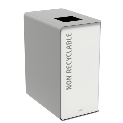 Borne tri sélectif Non recyclable - Gris