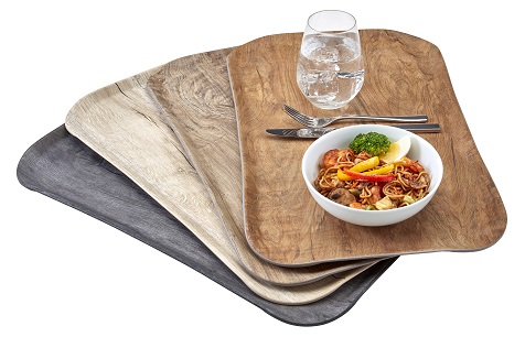 Plateau aspect bois naturel texturé