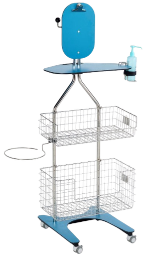 [04.05.0851] Chariot isolement unité mobile inox/résine