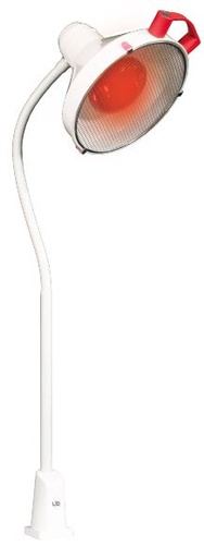 Lampe chauffante infrarouge bras flexible