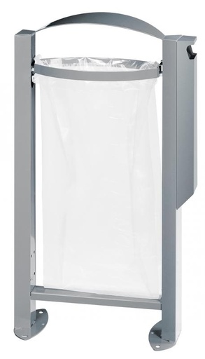 [07.01.0238] Corbeille gris métal chapeau e