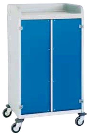 [03.03.0037-P] Chariot étagères 3 niveaux avec portes